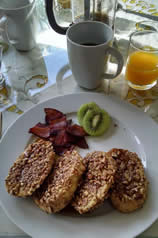 RiverWood Inn - Jackson, NH, United States. French toast pecan encrusyed!